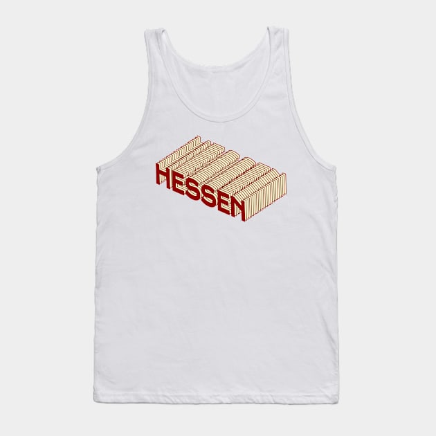 Hessen - Pop Art Text Tank Top by ArticaDesign